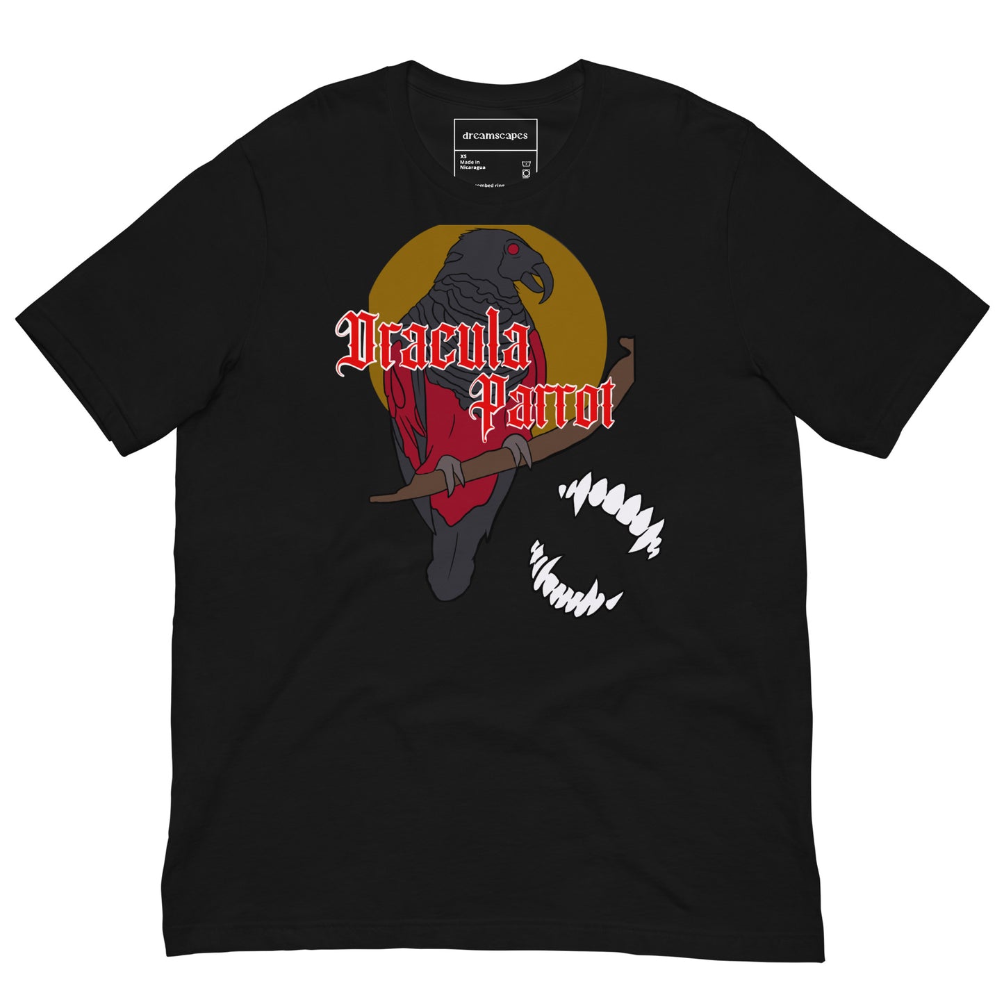 Dracula Parrot T-Shirt