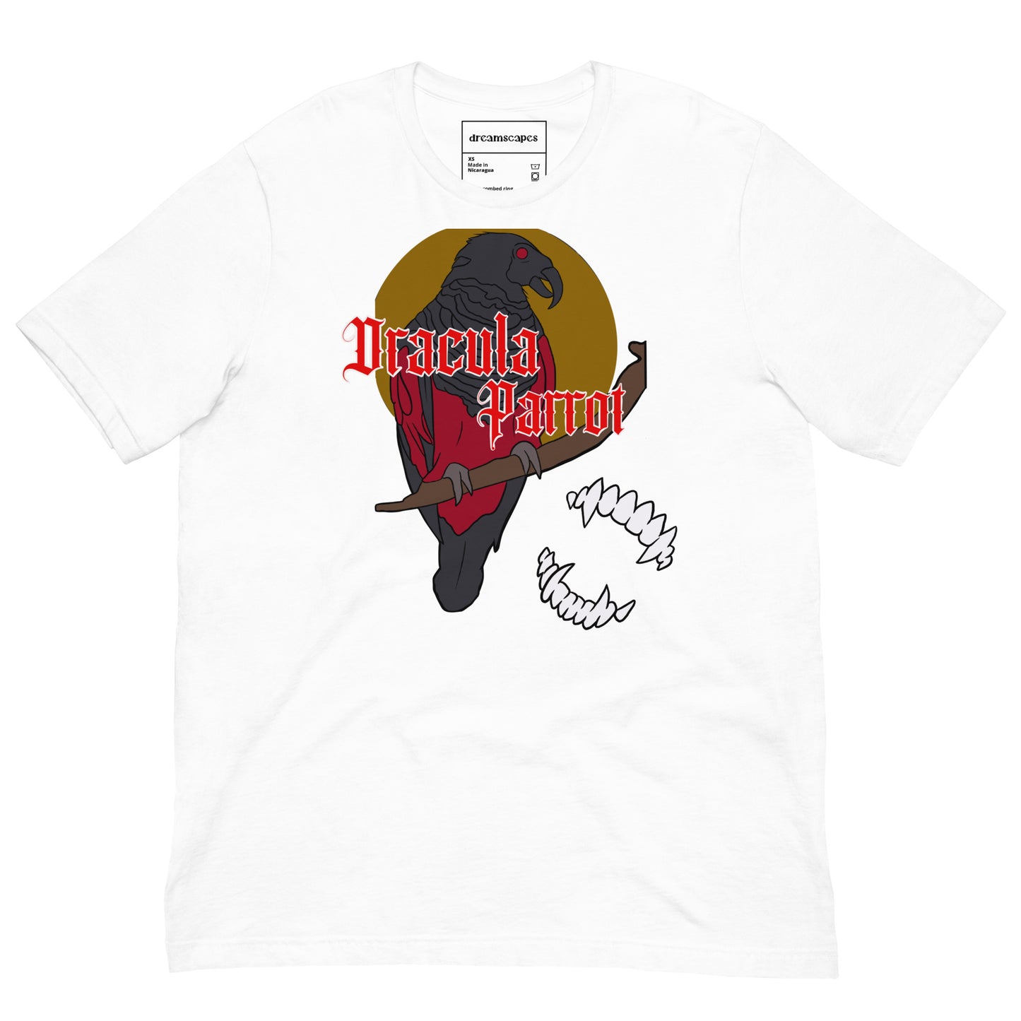 Dracula Parrot T-Shirt